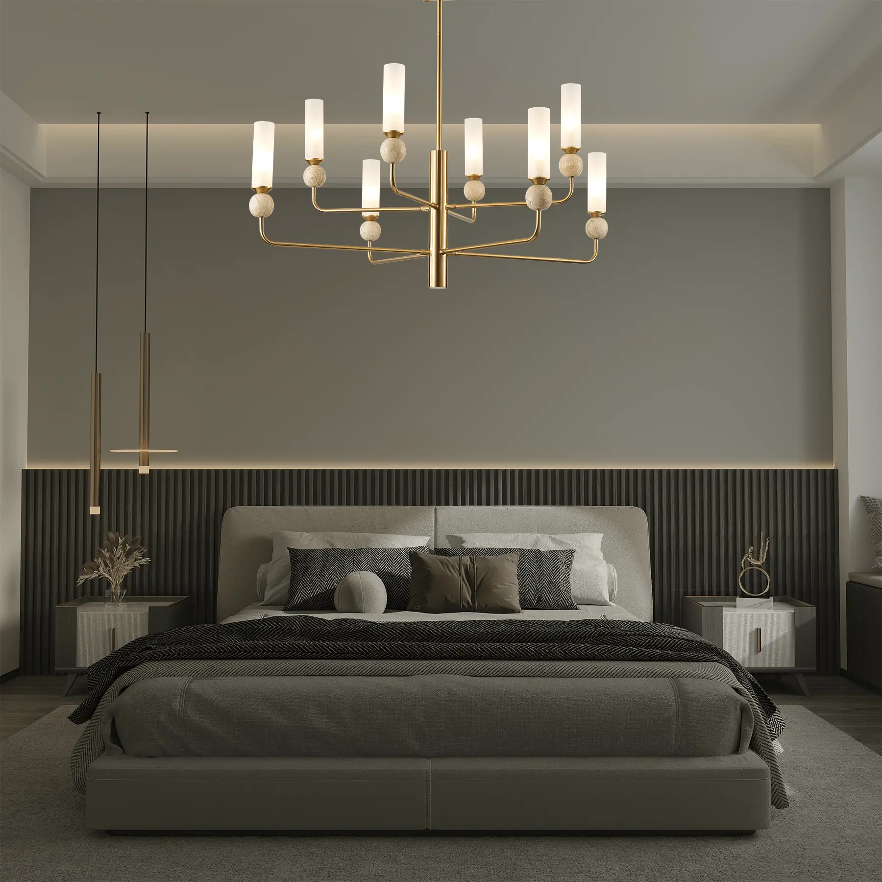 Chandelier 2065/8 Copper gold. Photo 2