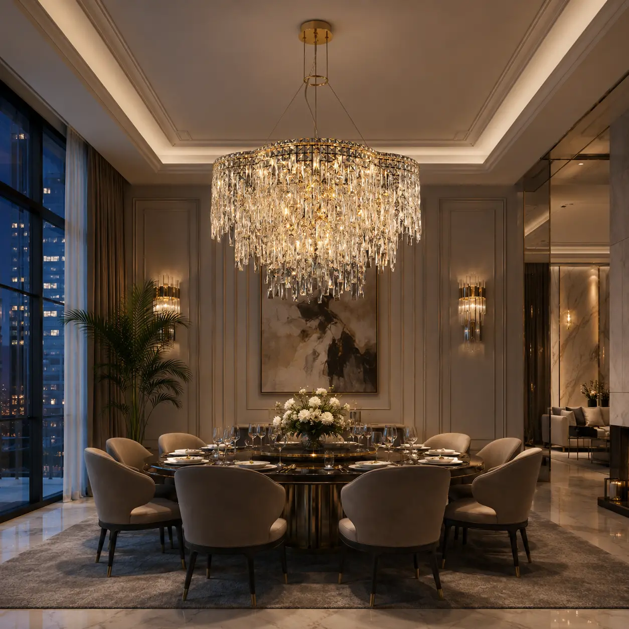 Chandelier 1008/800 SQ H-gold. Photo 2