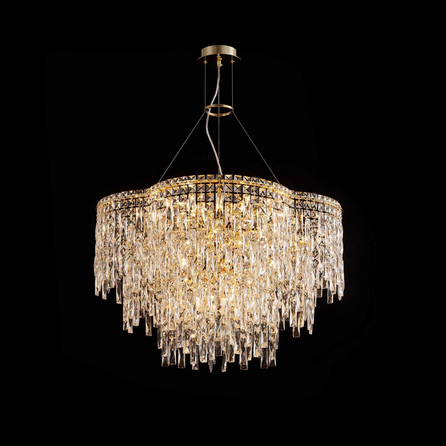 Chandelier 1008/800 SQ H-gold