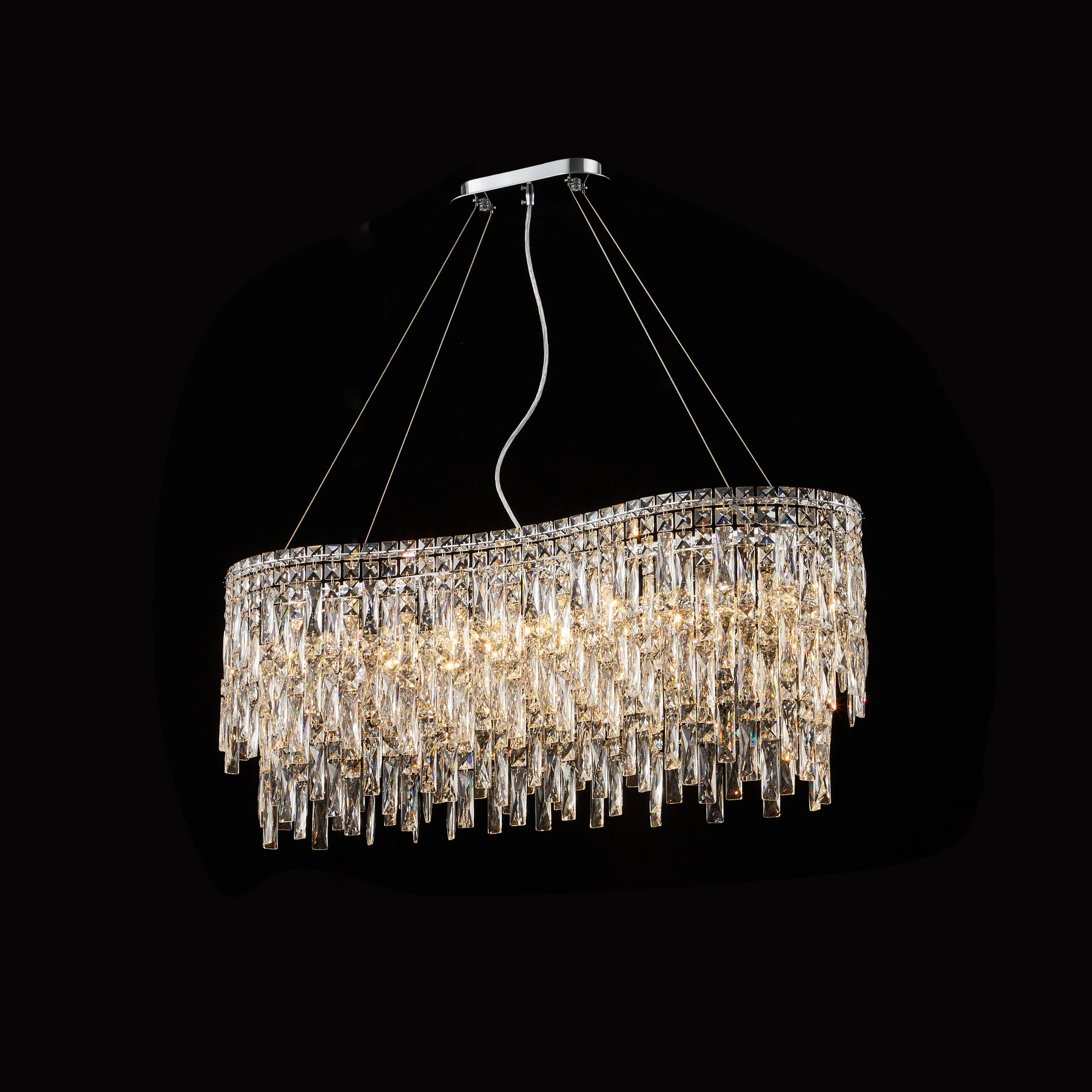 Chandelier 1008/L1000*300 double Chrome