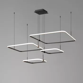 Chandelier 8009/D40+40+60+80 Matt black