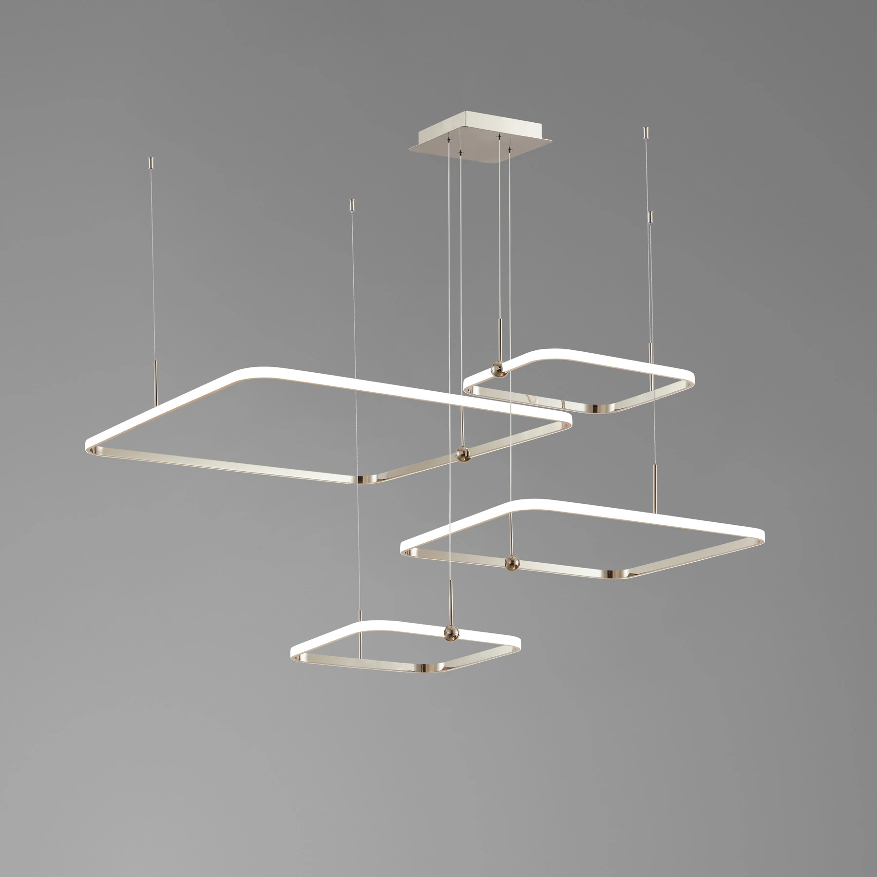 Chandelier 8009/D40+40+60+80 Nickel