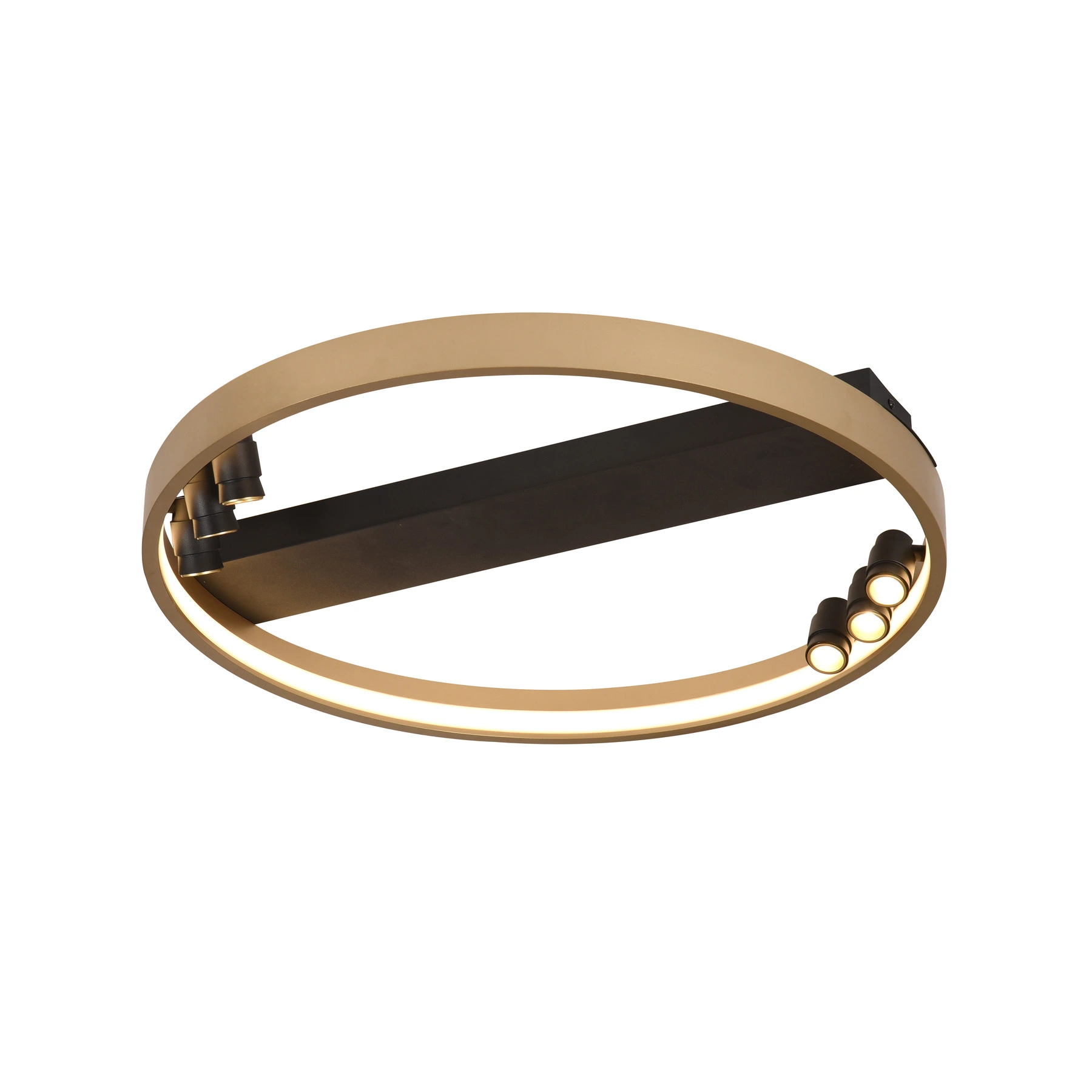 Люстра 2109-600PT Black+Gold