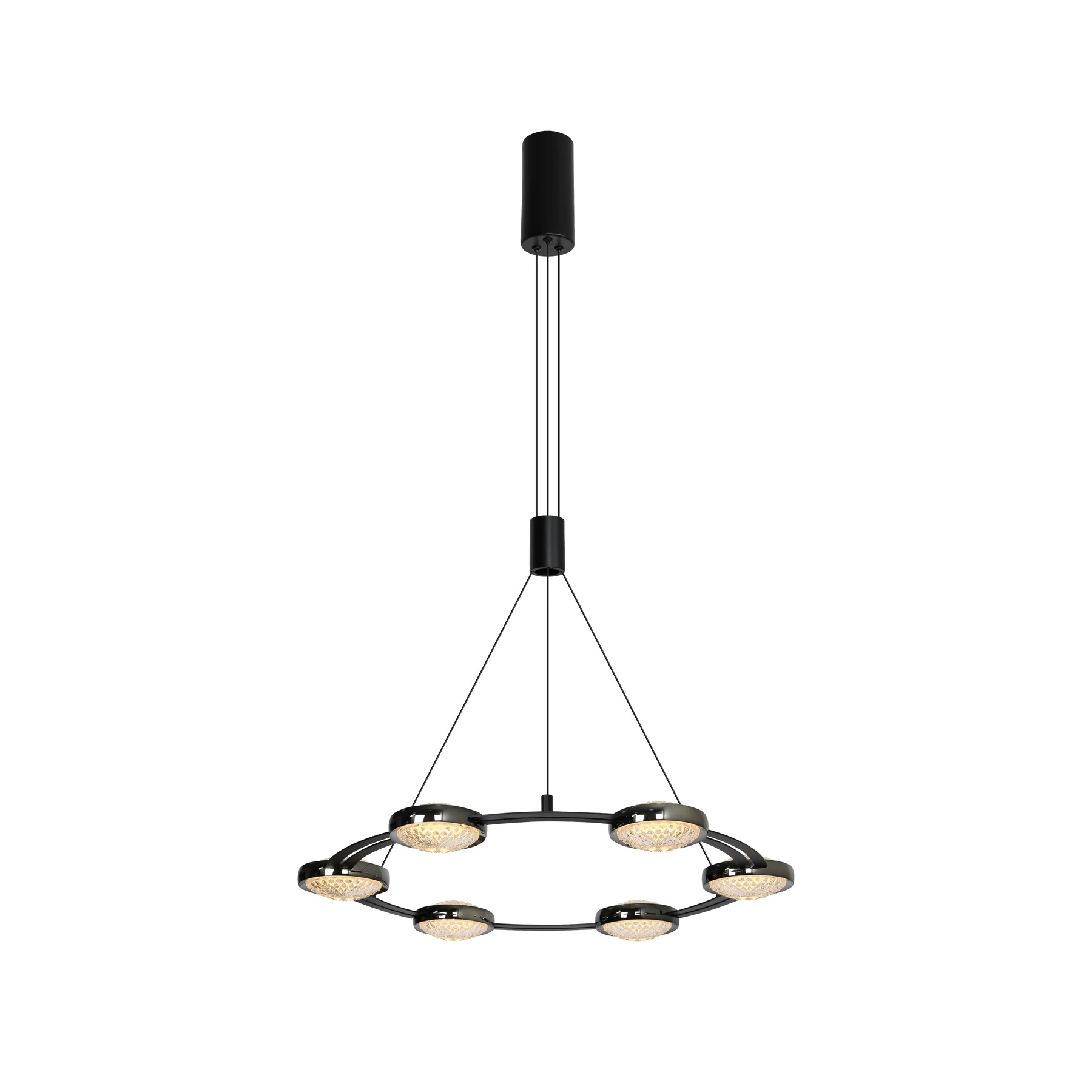 Chandelier 2107-D660 Black+Pearl