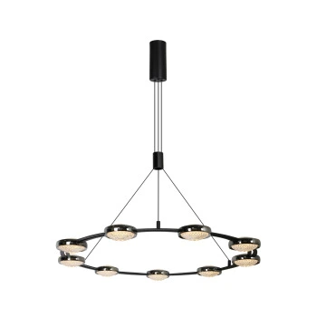 Люстра 2107-D900 Black+Pearl