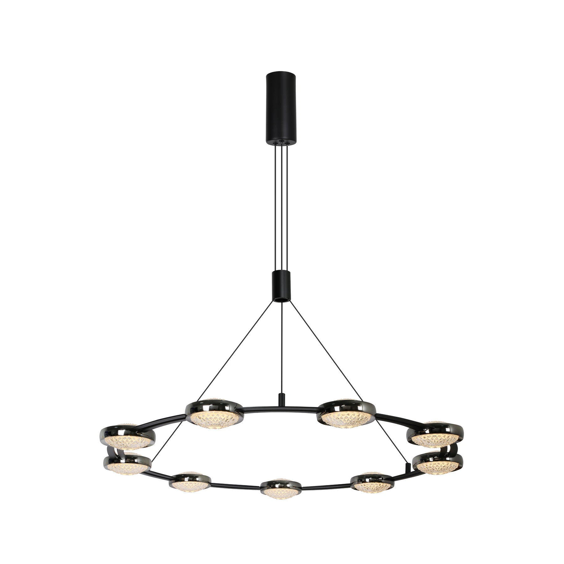 Chandelier 2107-D900 Black+Pearl