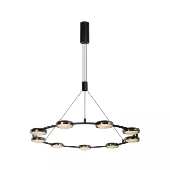 Chandelier 2107-D900 Black+Pearl