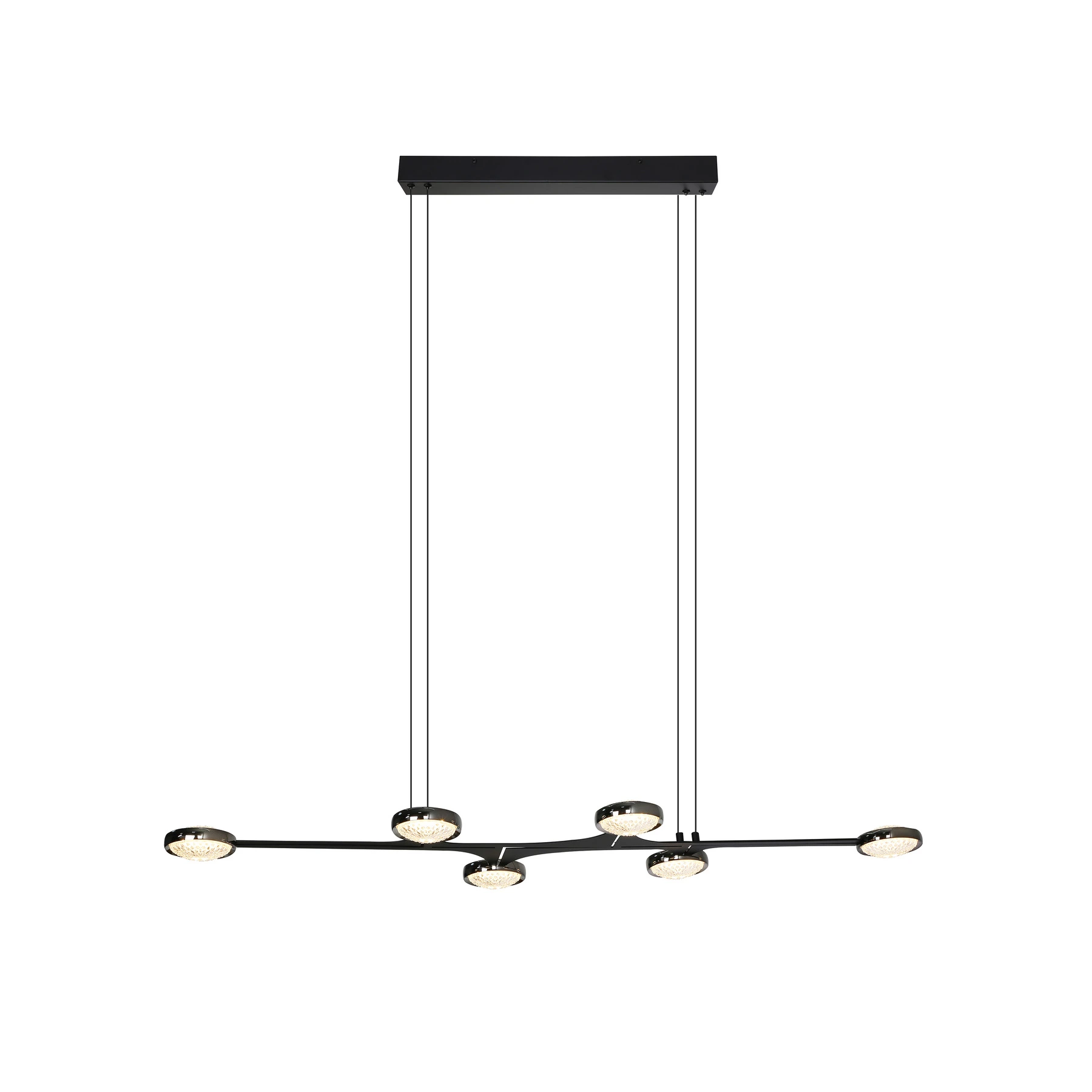 Chandelier 2107-L1400 Black+Pearl