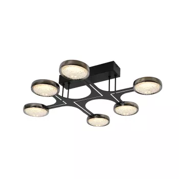 Люстра 2107-6PT Black+Pearl