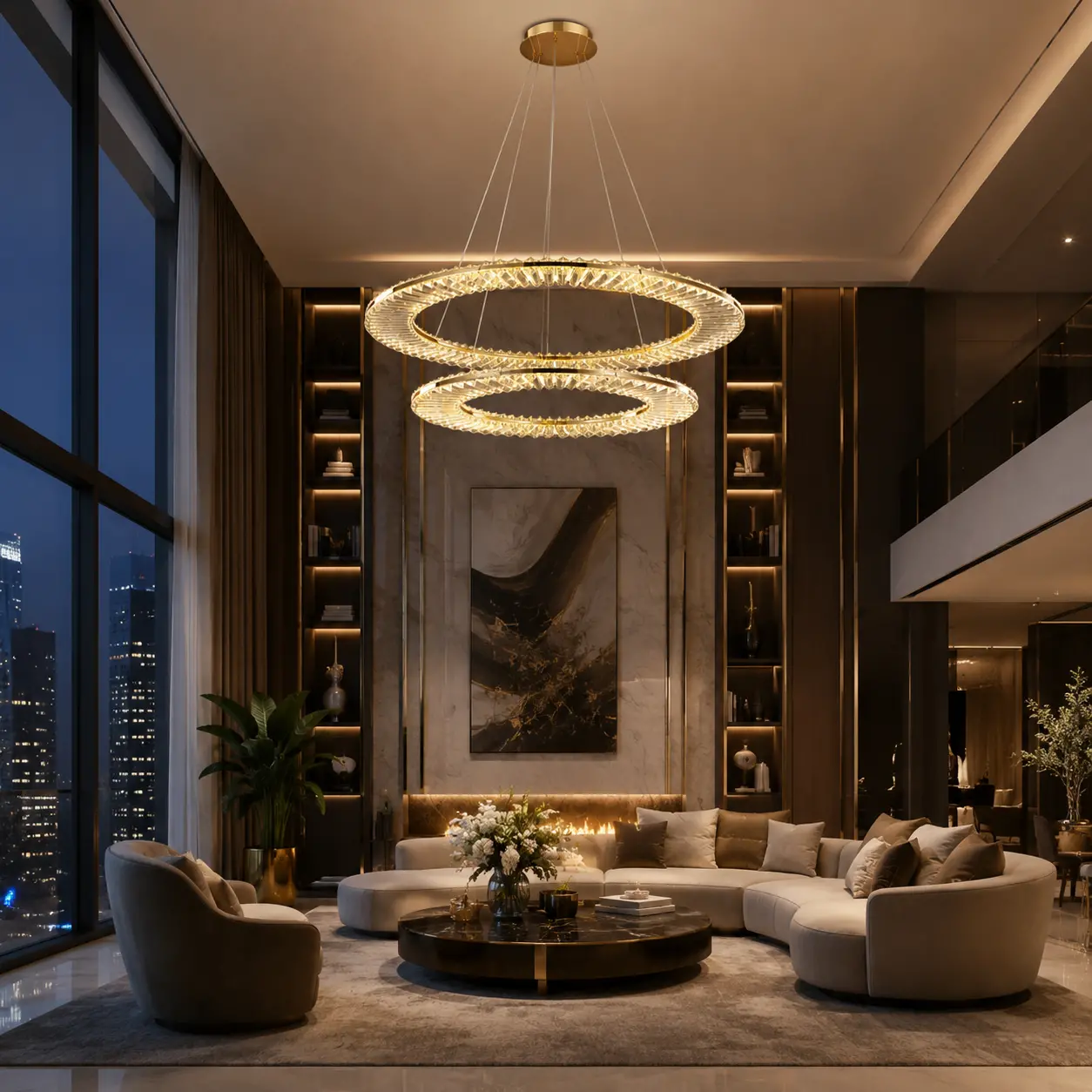 Chandelier 5003/D80+ D60 S-gold. Photo 3
