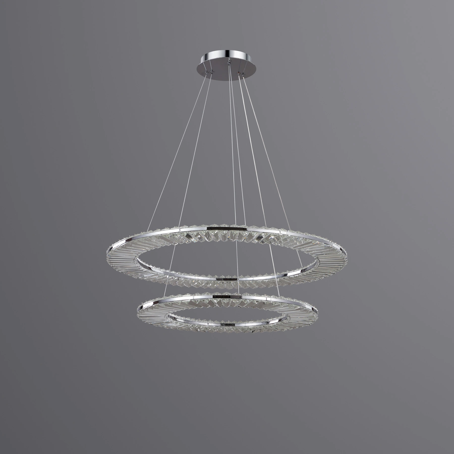 Chandelier 5003/D80+ D60 Chrome. Photo 2