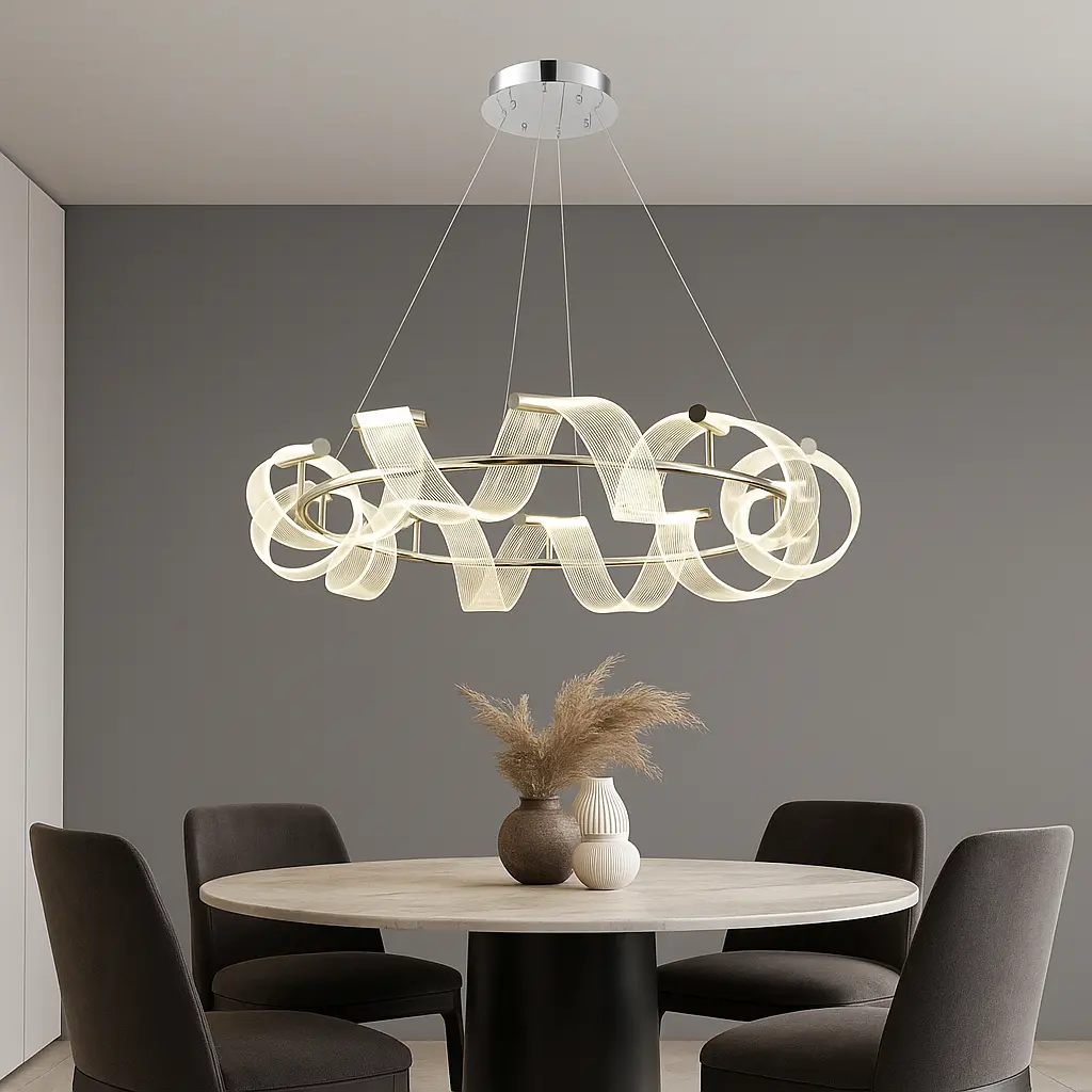 Chandelier 8605/D900 Chrome. Photo 2