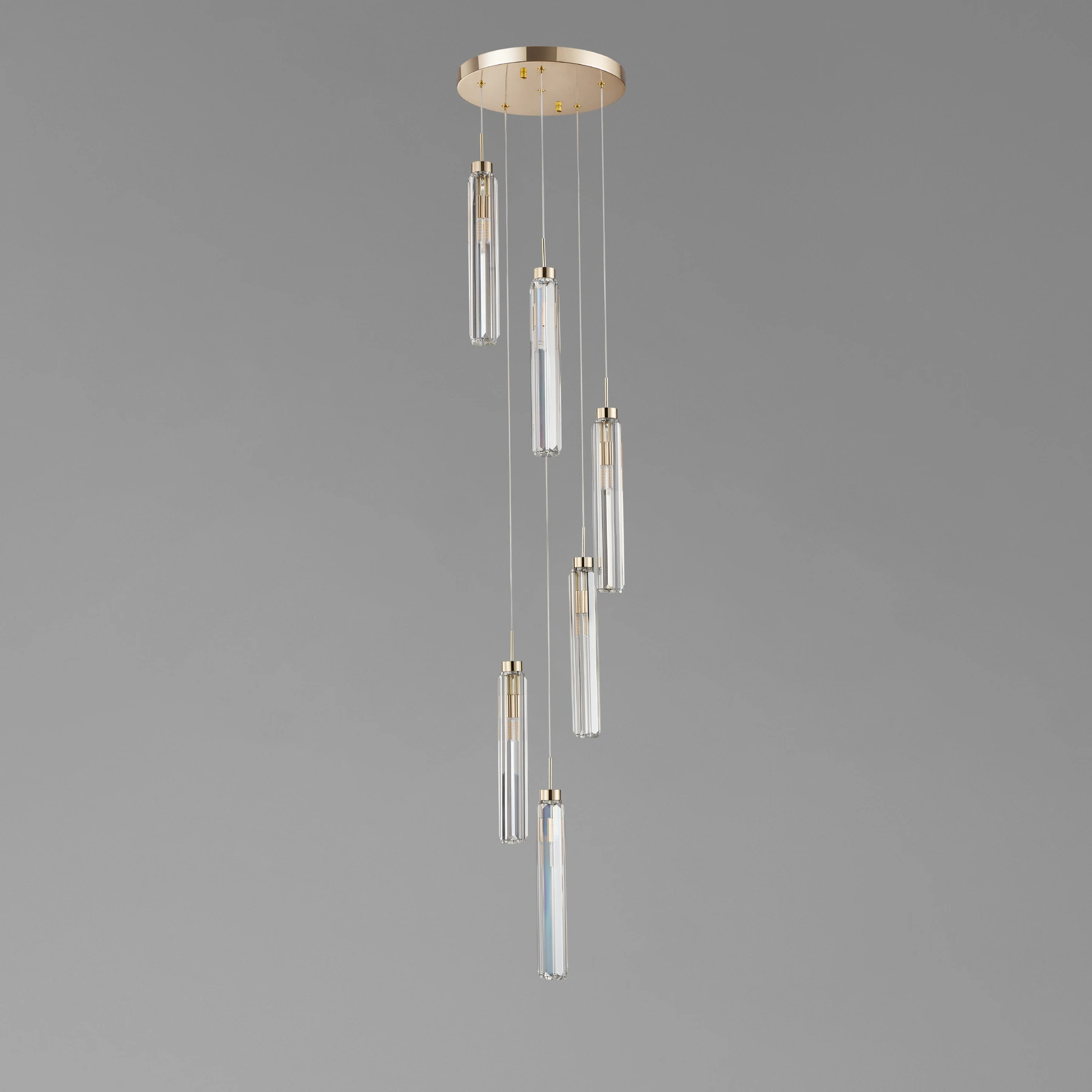 Chandelier 8000-6PB F-gold. Photo 2