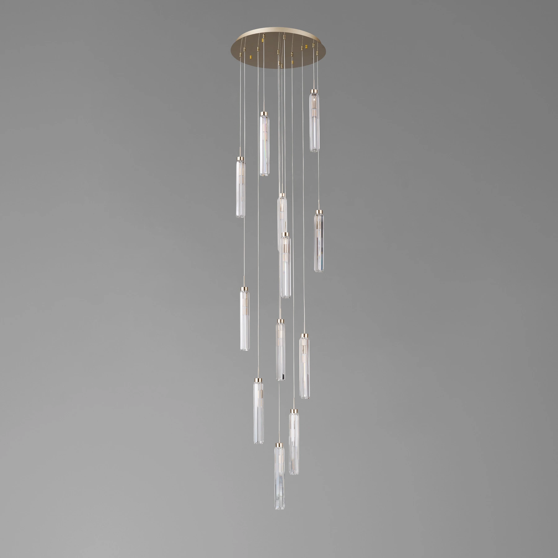 Chandelier 8000-12PB F-gold. Photo 2