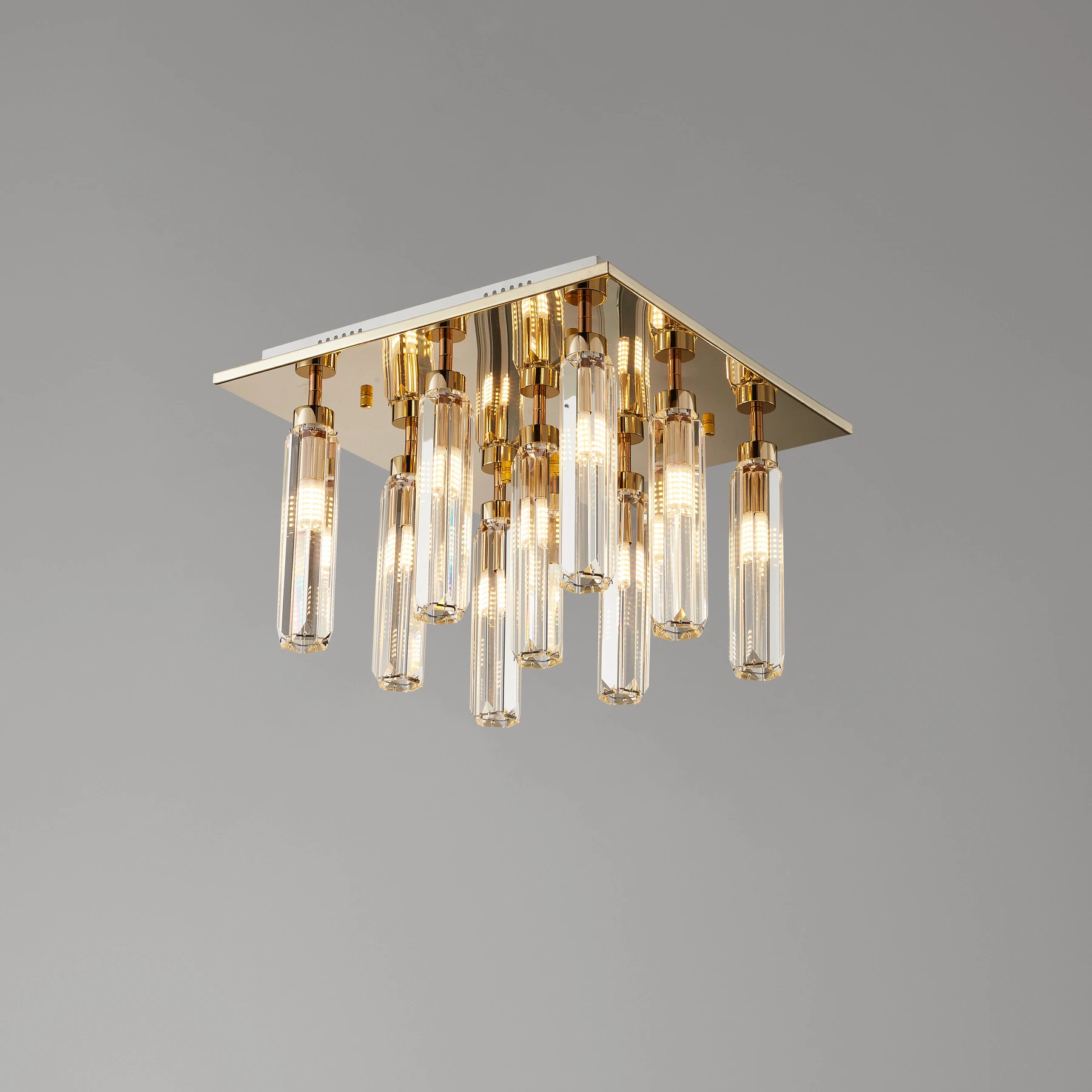 Chandelier 8000/9 square F-gold