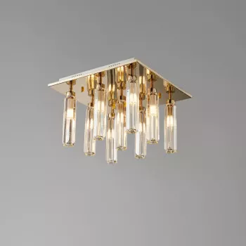 Chandelier 8000/9 square F-gold