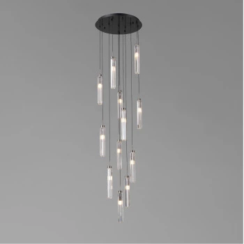 Chandelier 8000-12PB Black Chrome