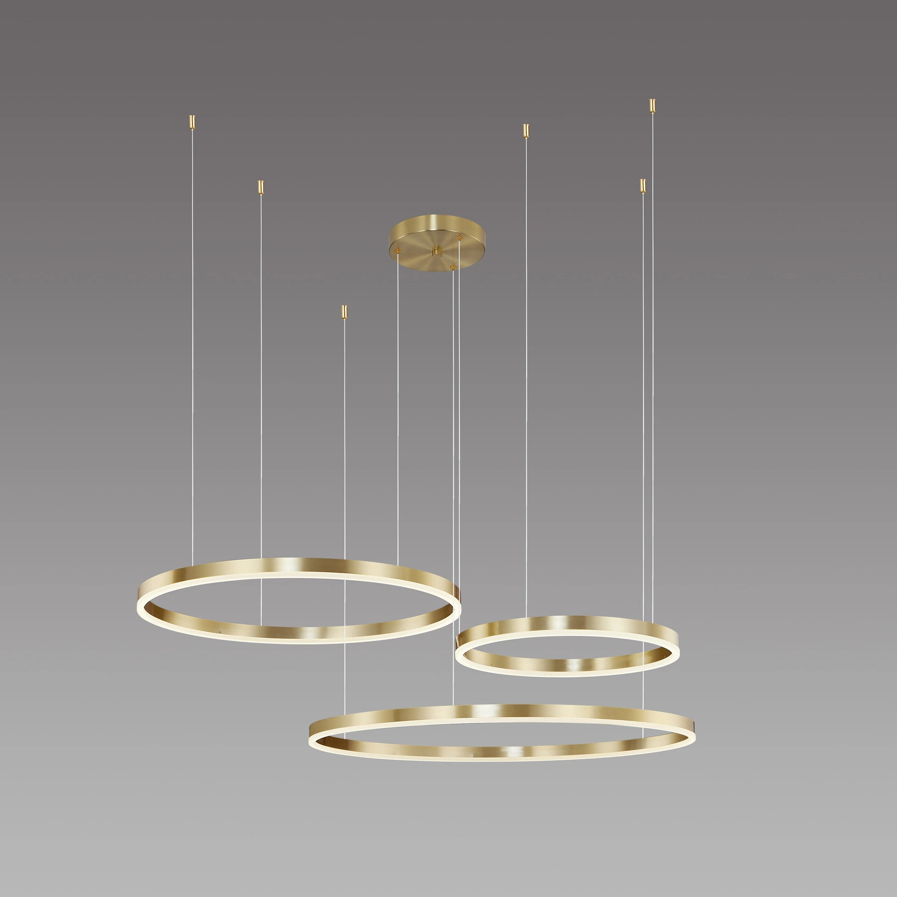 Люстра 4058/40+60+80 Brushed brass