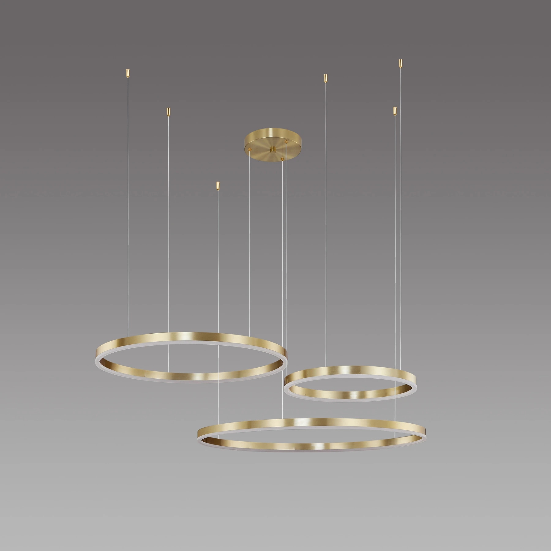 Chandelier 4058/40+60+80 Brushed brass. Photo 2