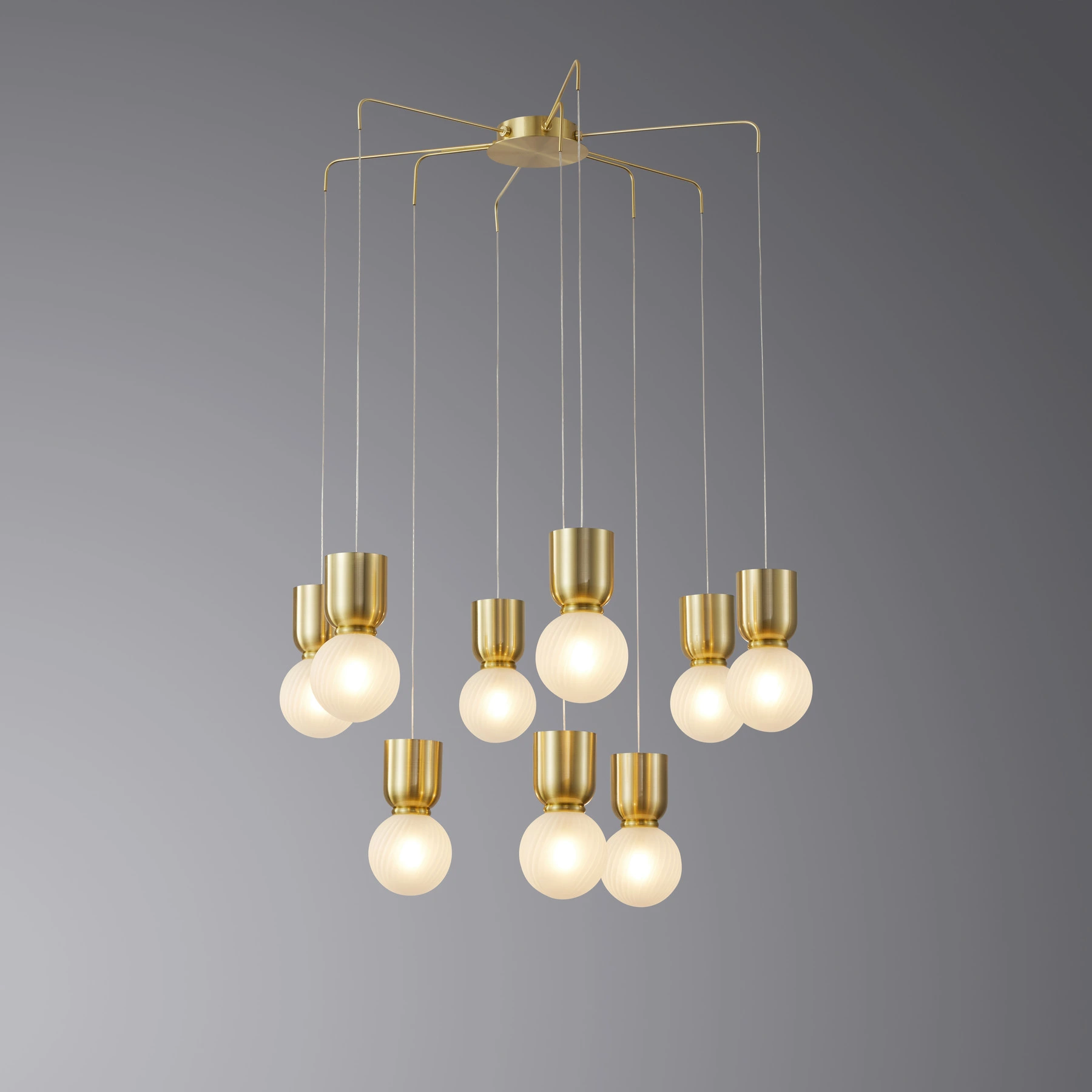 Chandelier 8612-9P-Sand gold