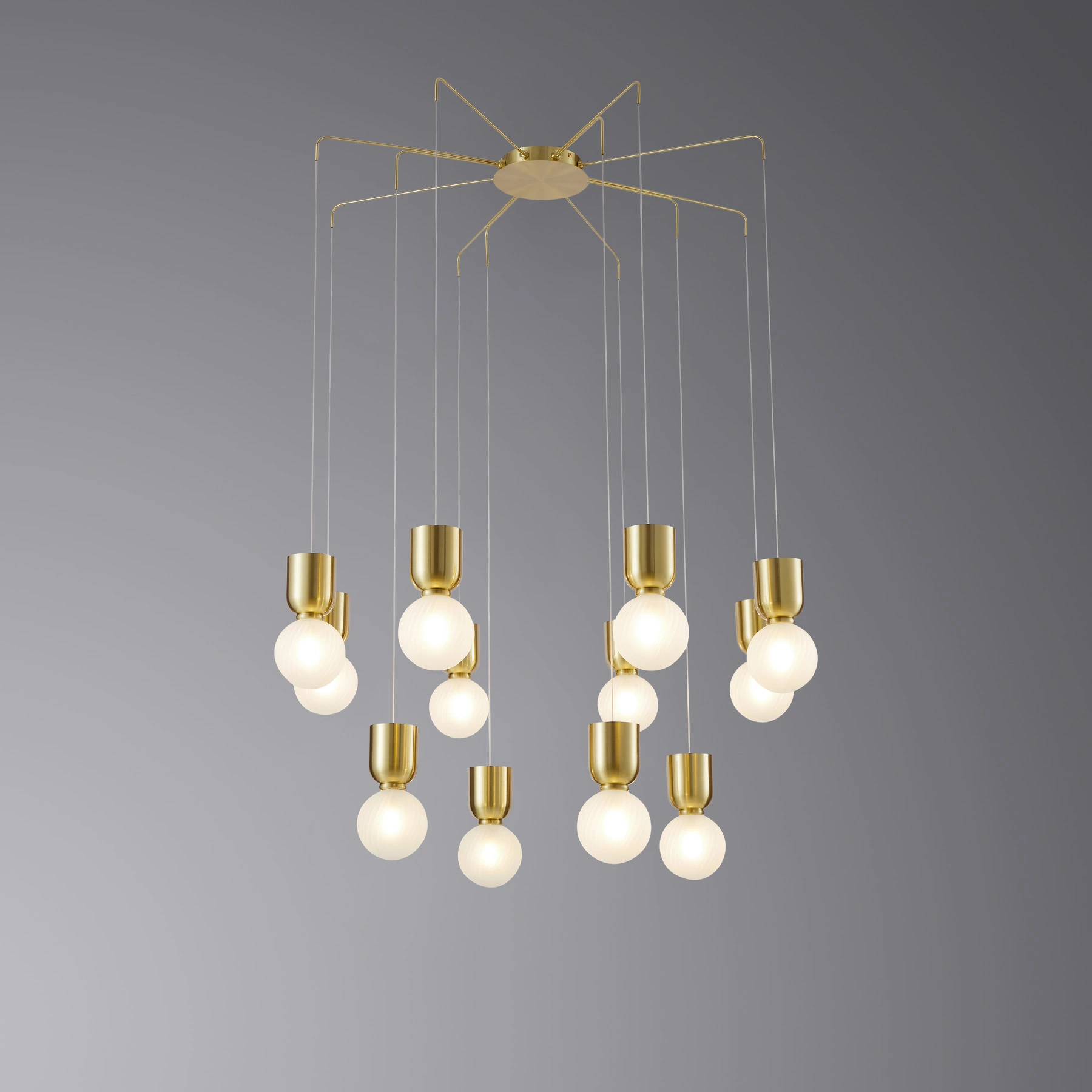 Chandelier 8612-12P-Sand gold