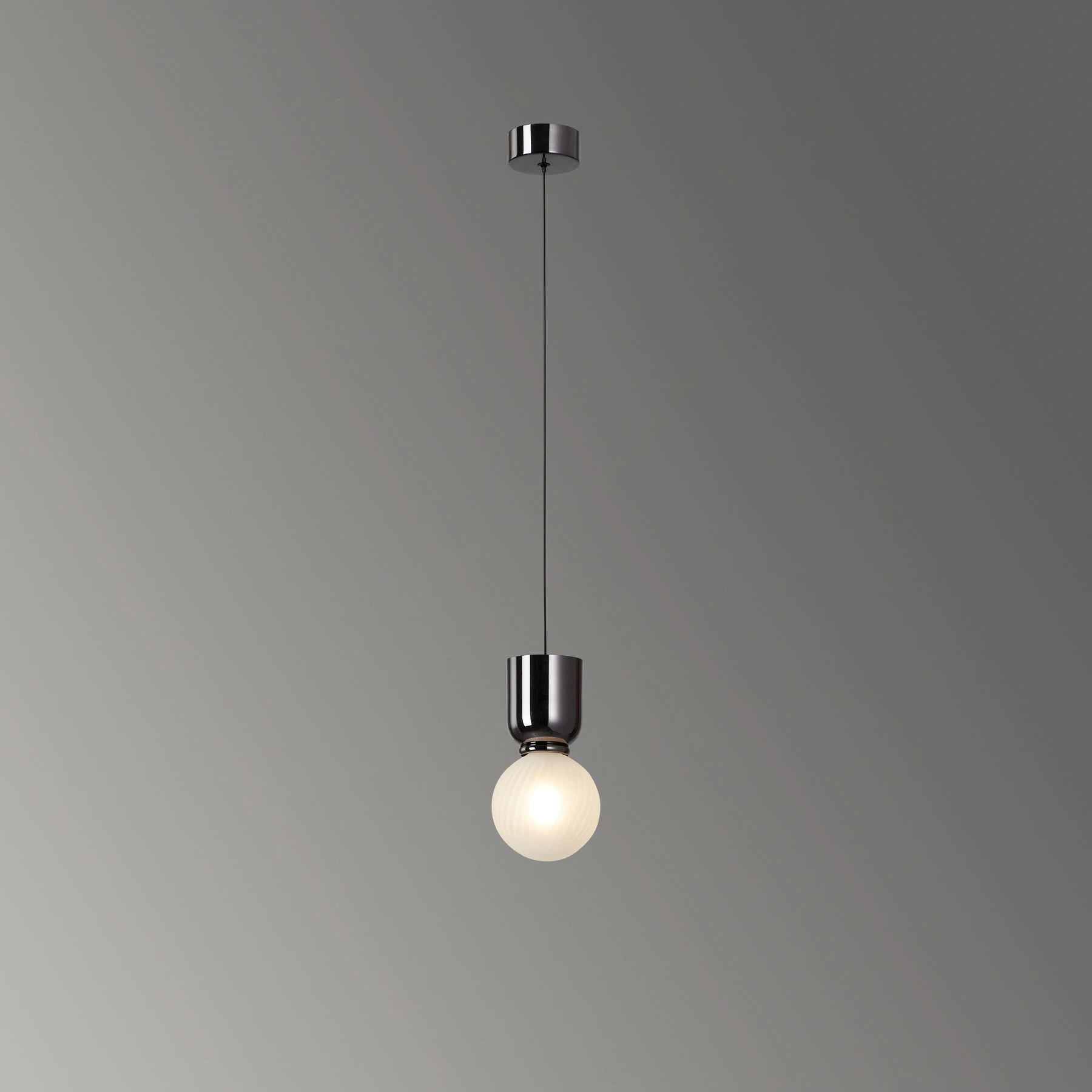Pendant light 8612-1P-Black chrome