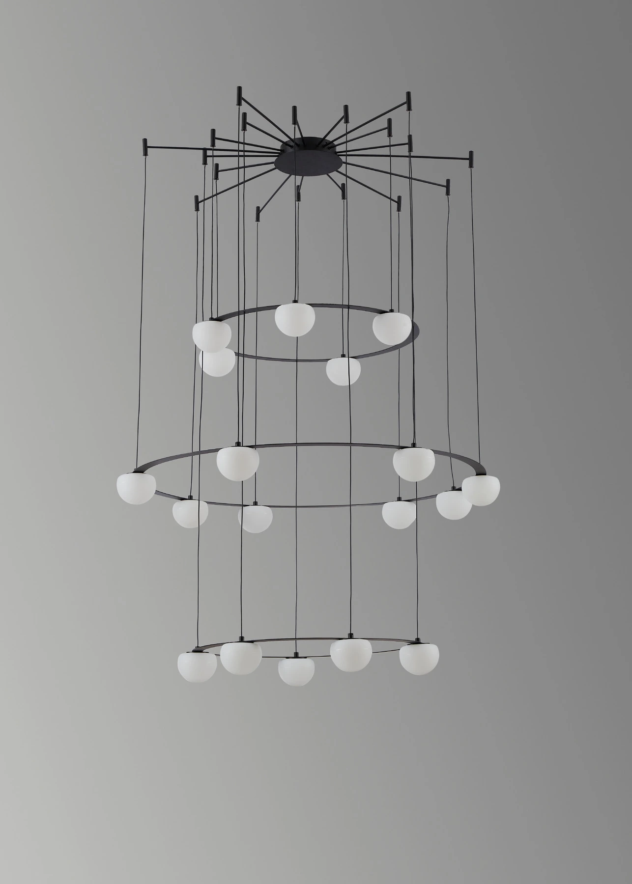 Chandelier 6030/600+ 900+600 Black. Photo 2