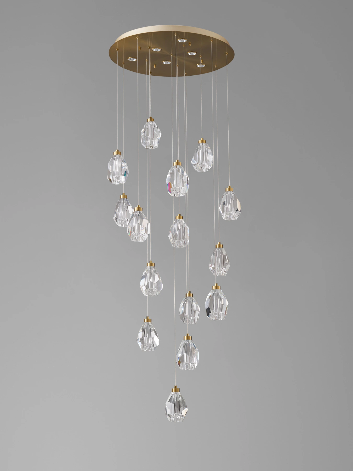 Chandelier 5005/15P Brushed brass. Photo 2