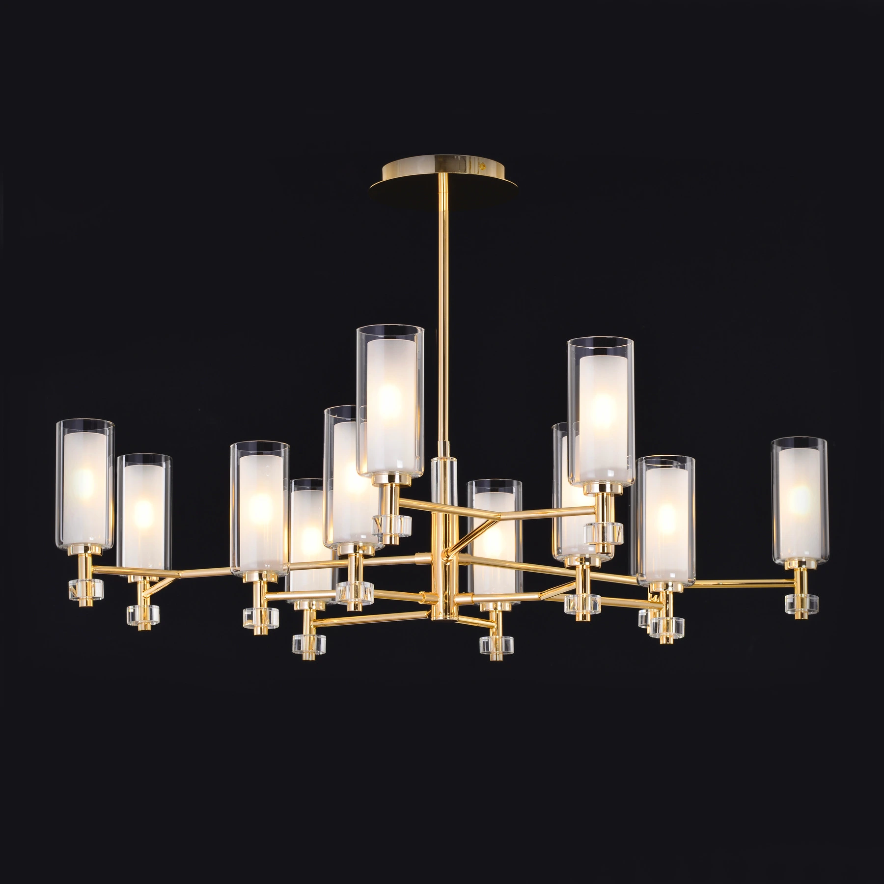 Люстра 5217/6+6 F-Gold