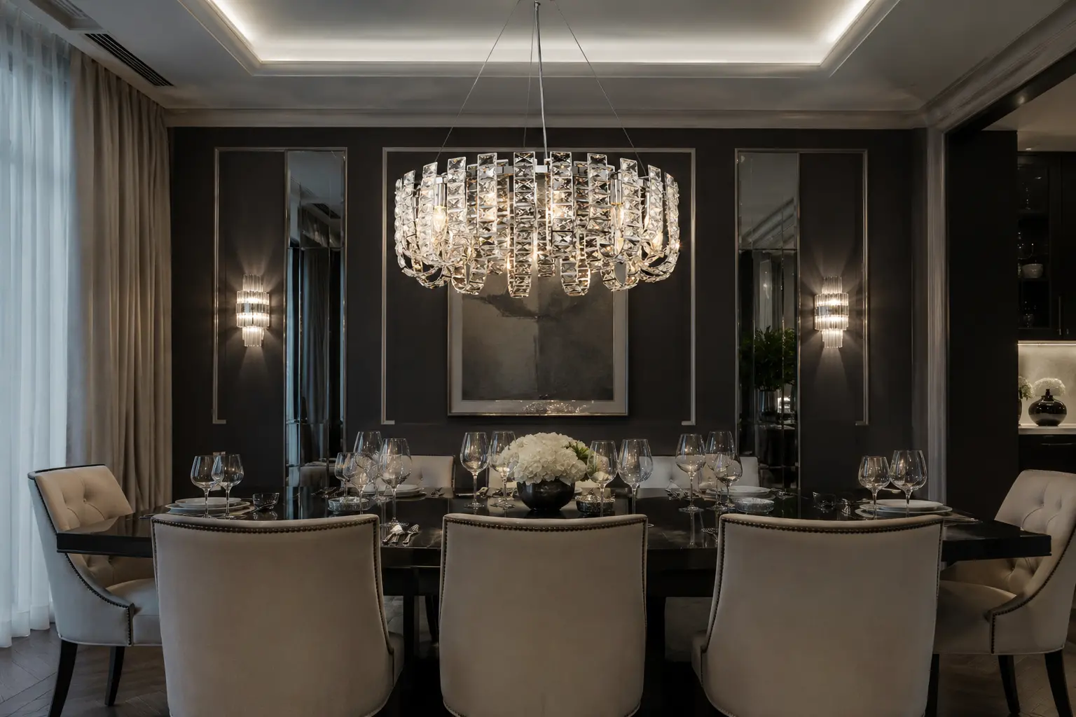 Chandelier 1015/600 Chrome. Photo 2