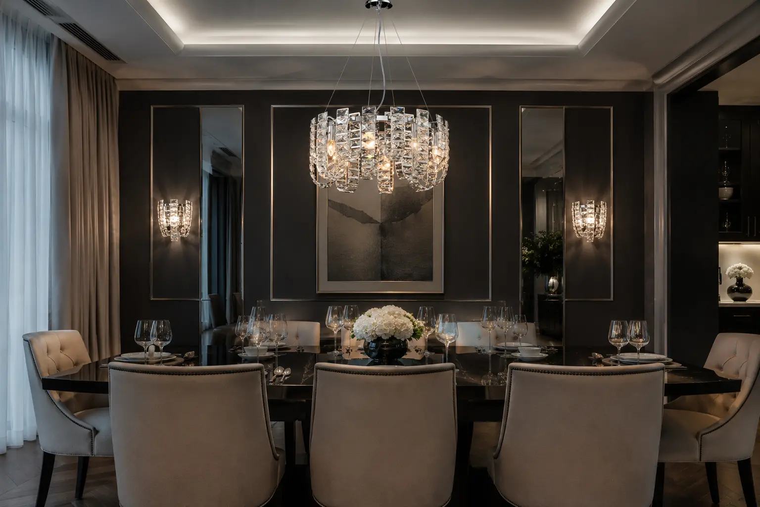 Chandelier 1015/800 Chrome. Photo 2