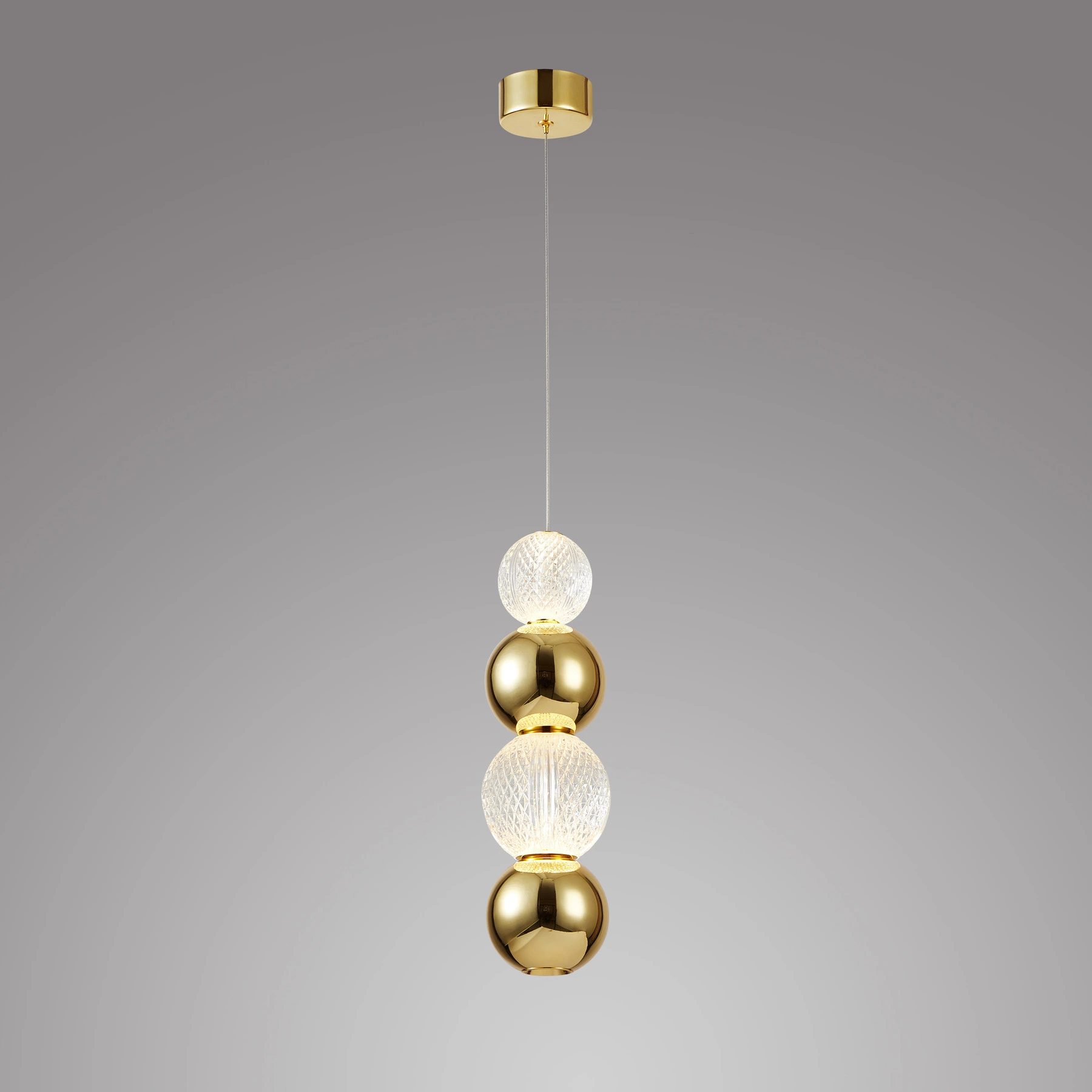 Pendant light 6807/1P-4 S-gold