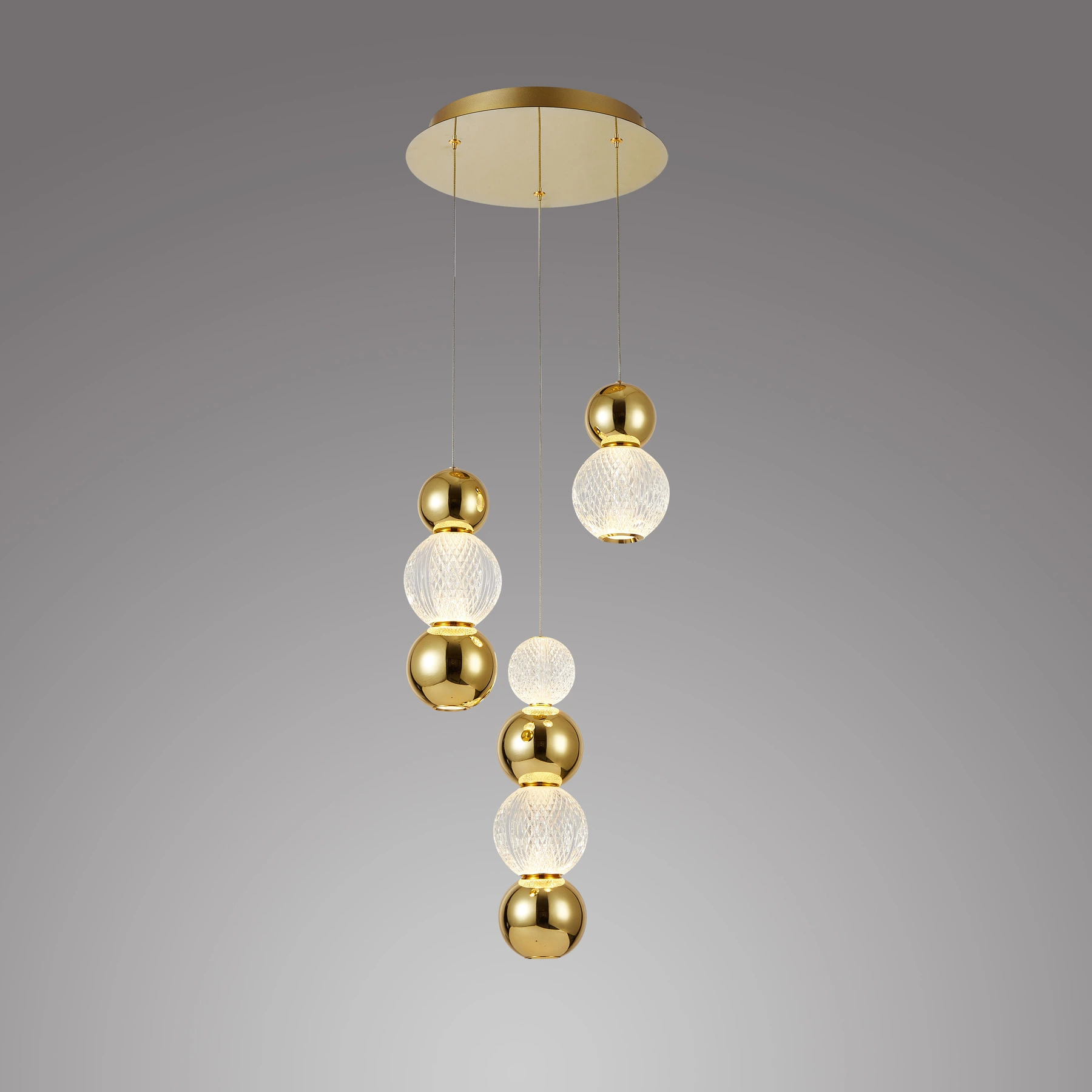 Люстра 6807/3P S-gold