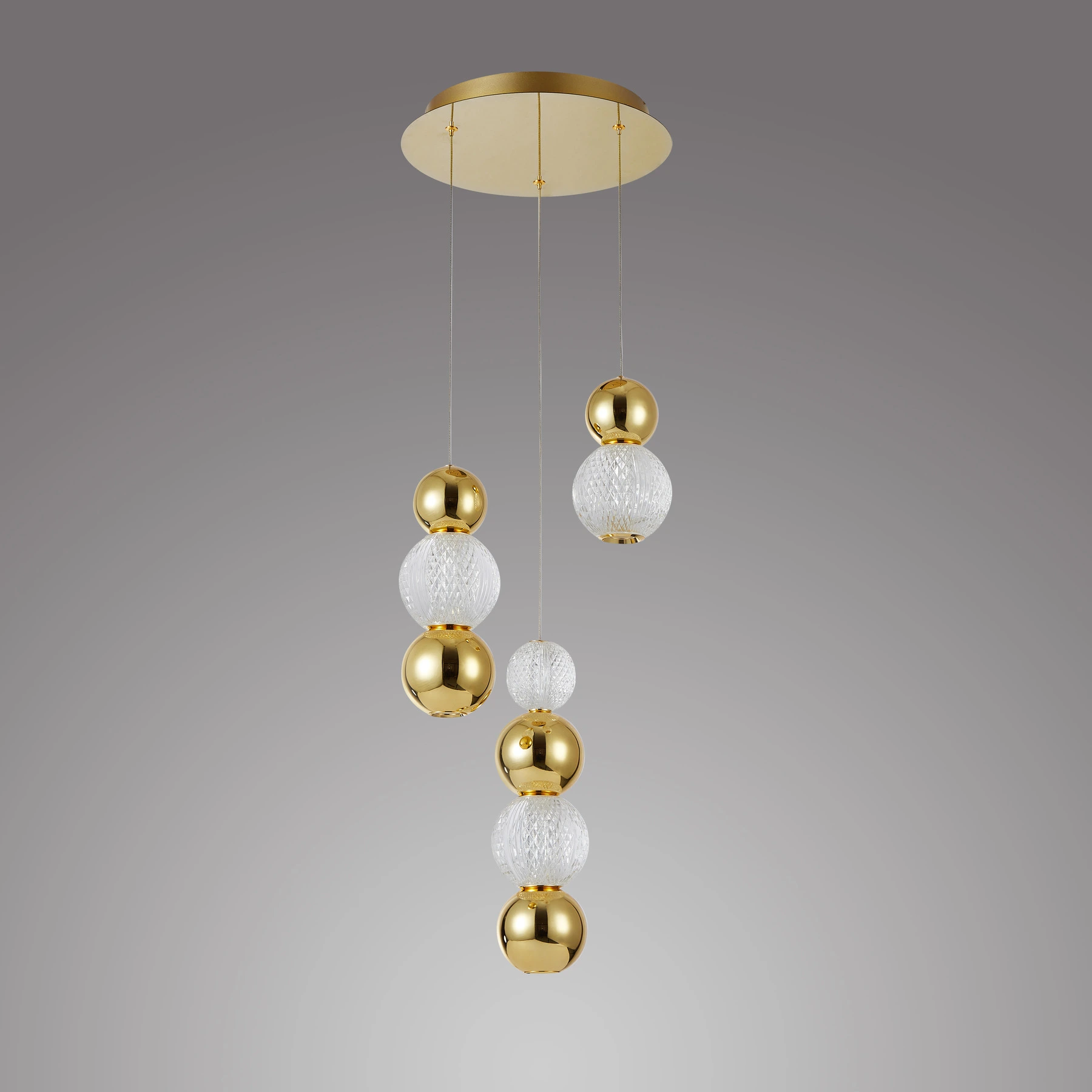 Люстра 6807/3P S-gold. Фото 2