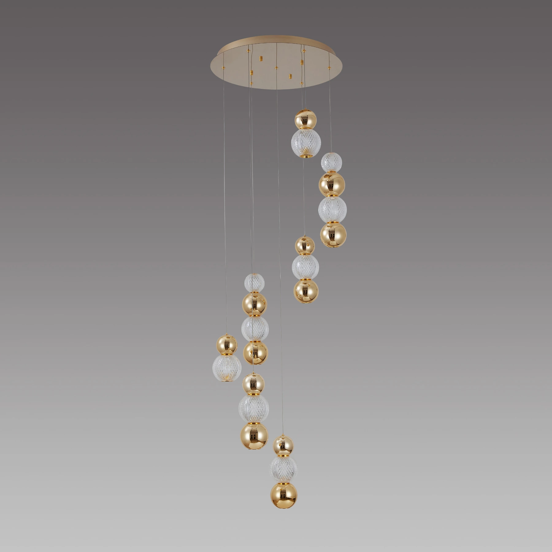 Chandelier 6807/7P S-gold. Photo 2