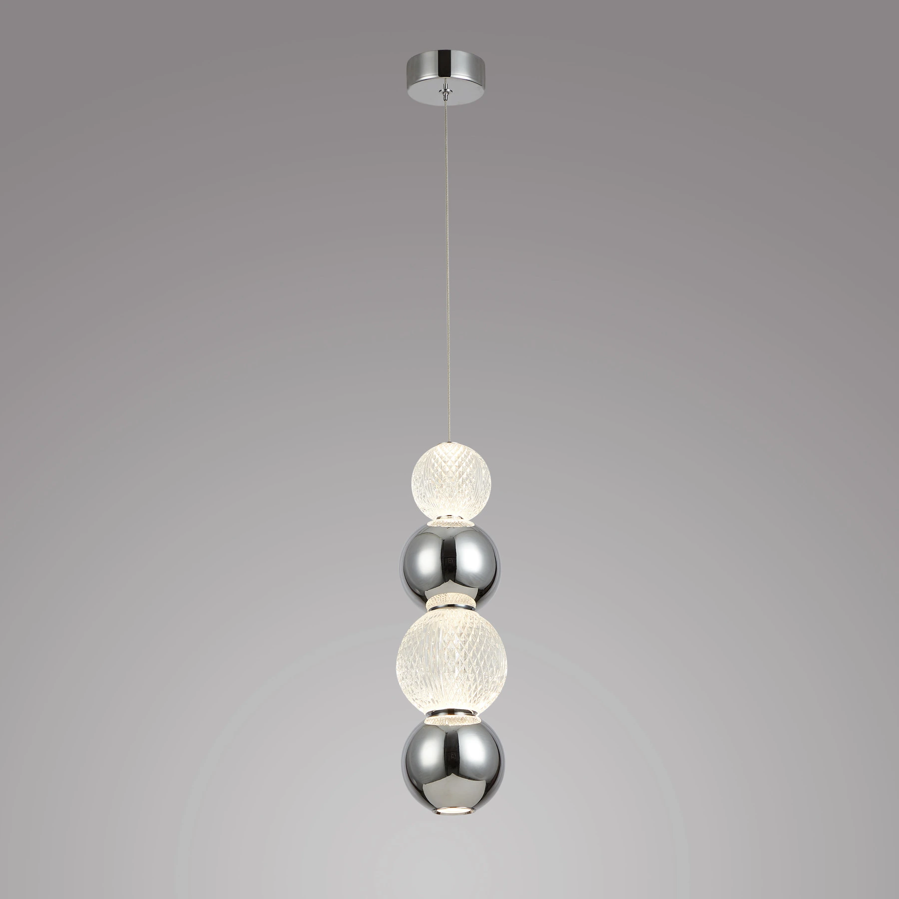 Pendant light 6807/1P-4 Chrome