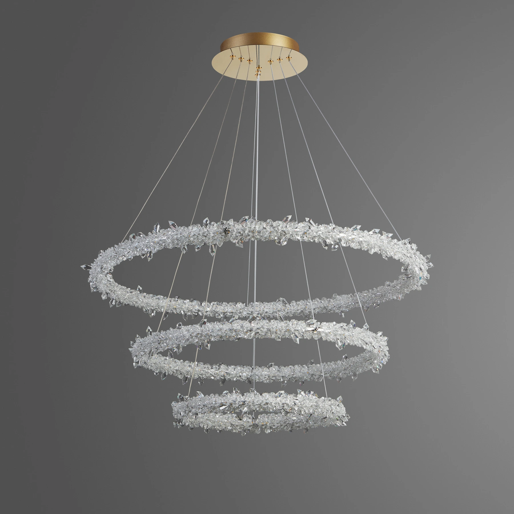 Chandelier 8001/40+60+80 S-gold (One base). Photo 2