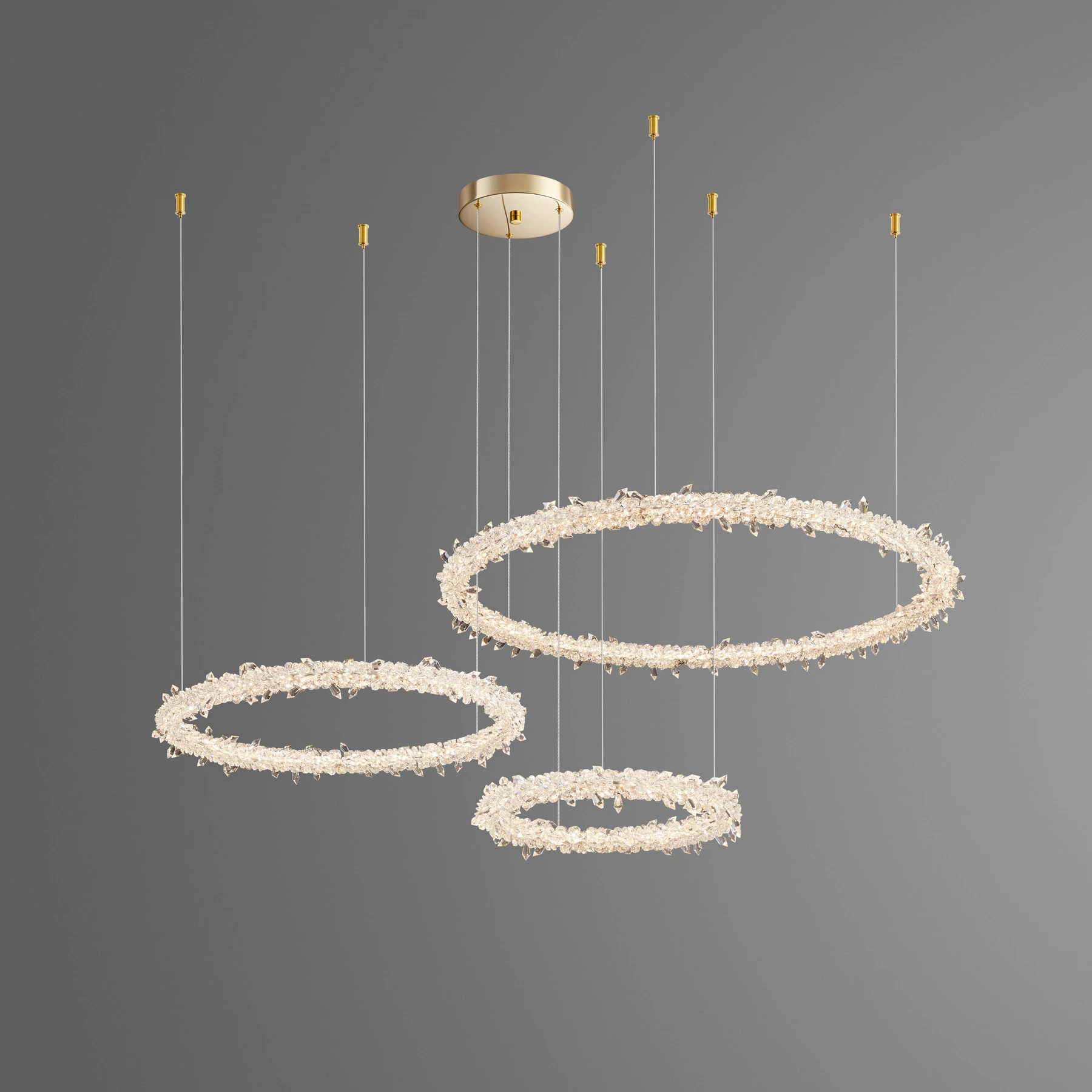 Chandelier 8001/40+60+80 S-gold (Point fixing)