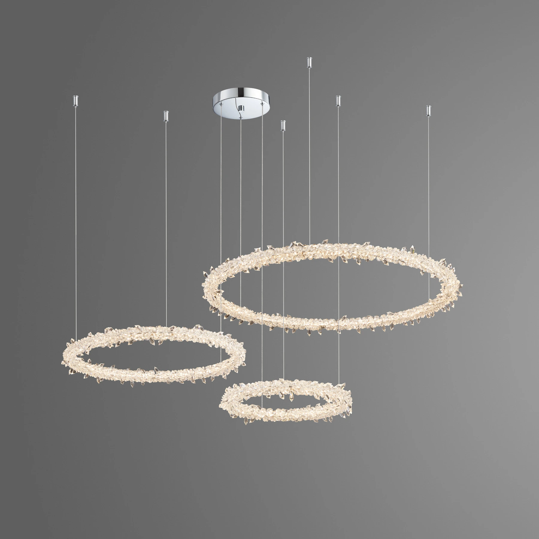 Chandelier 8001/40+60+80 Chrome (Point fixing)