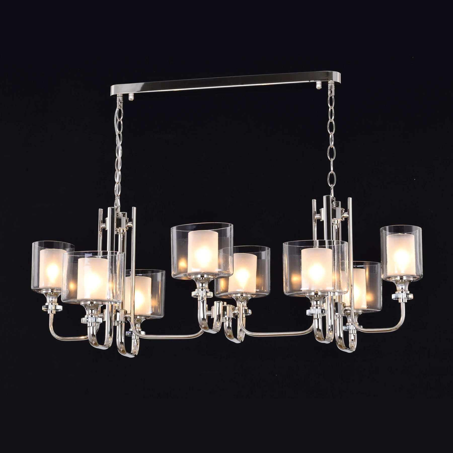 Chandelier 5195/8 Long Nickel