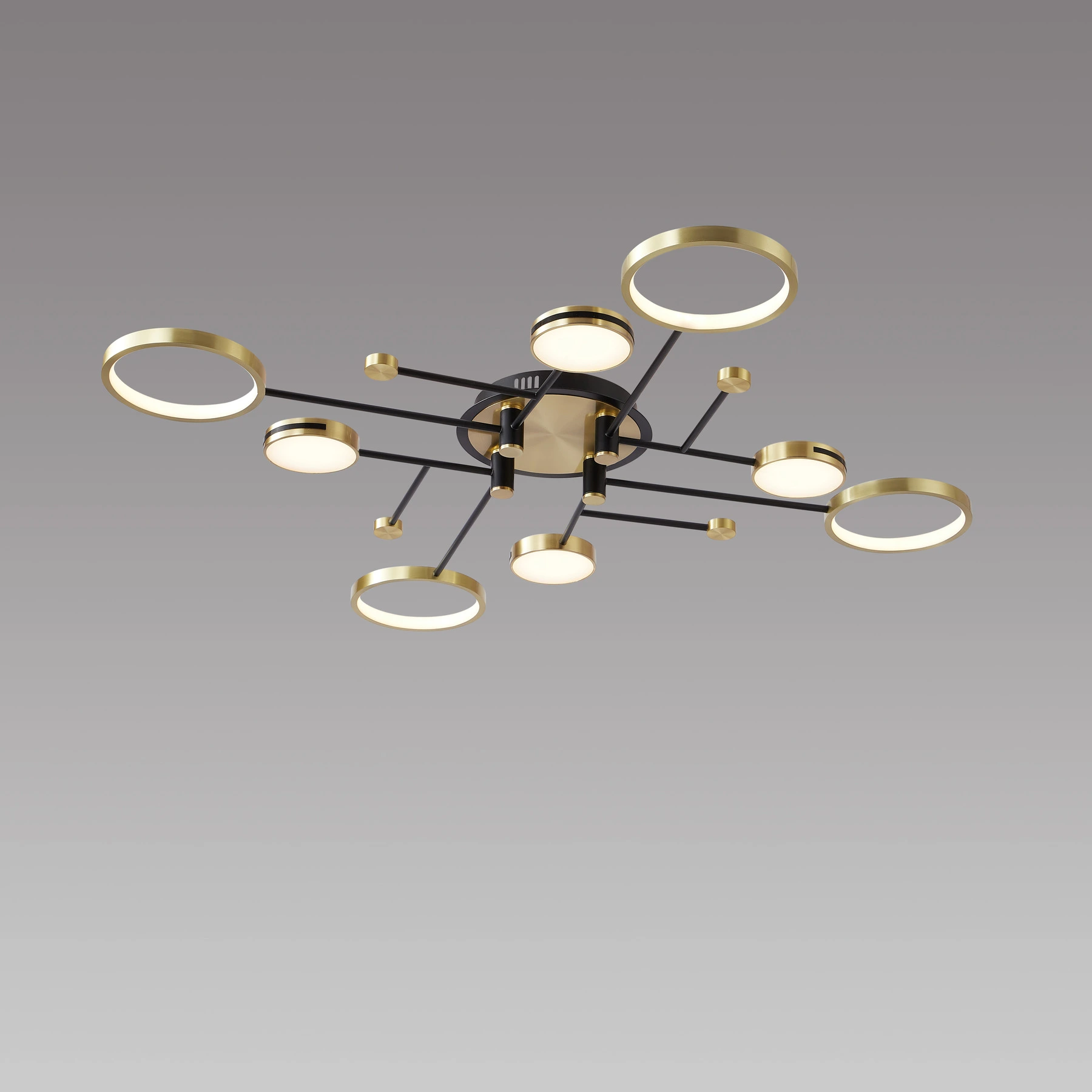 Люстра 6809/8 Black+gold