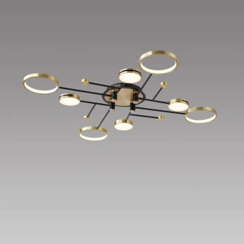 Люстра 6809/8 Black+gold