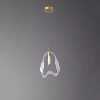 Підвіс 5515/1P Brushed brass Clear glass