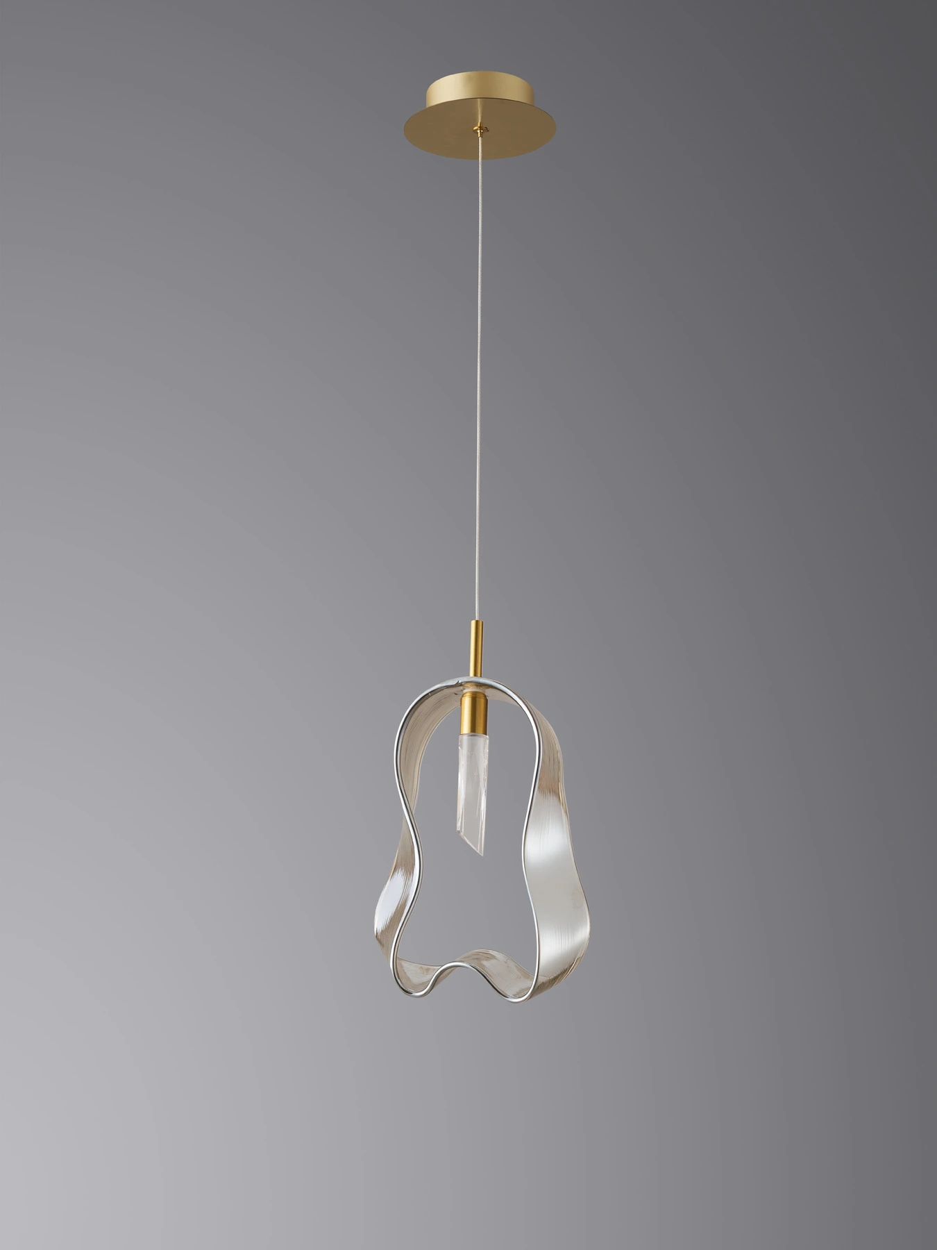 Підвіс 5515/1P Brushed brass Cognac glass. Фото 2