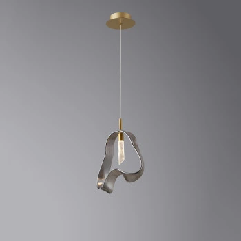 Підвіс 5515/1P Brushed brass Smoke glass