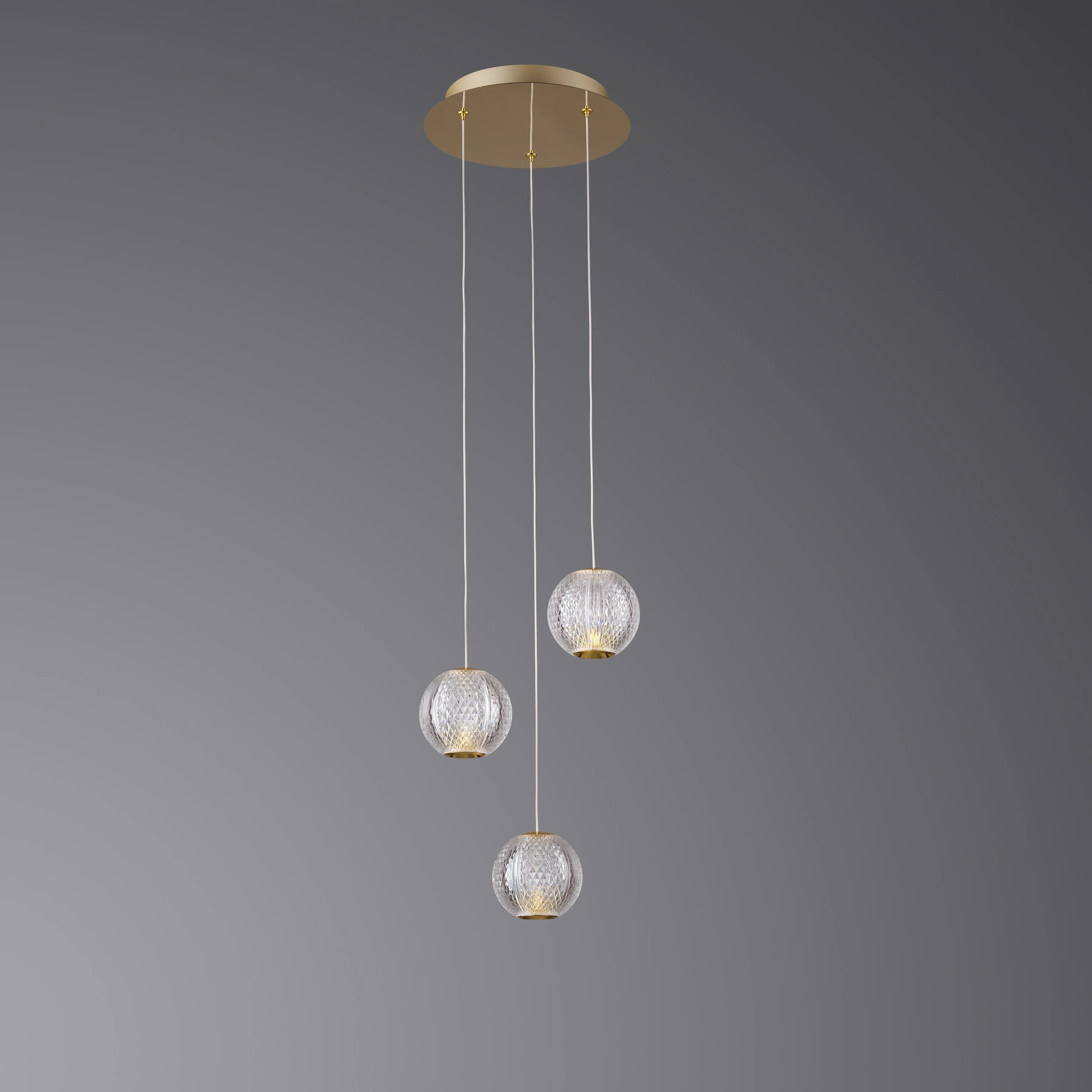 Chandelier 6805/3P S-gold. Photo 2