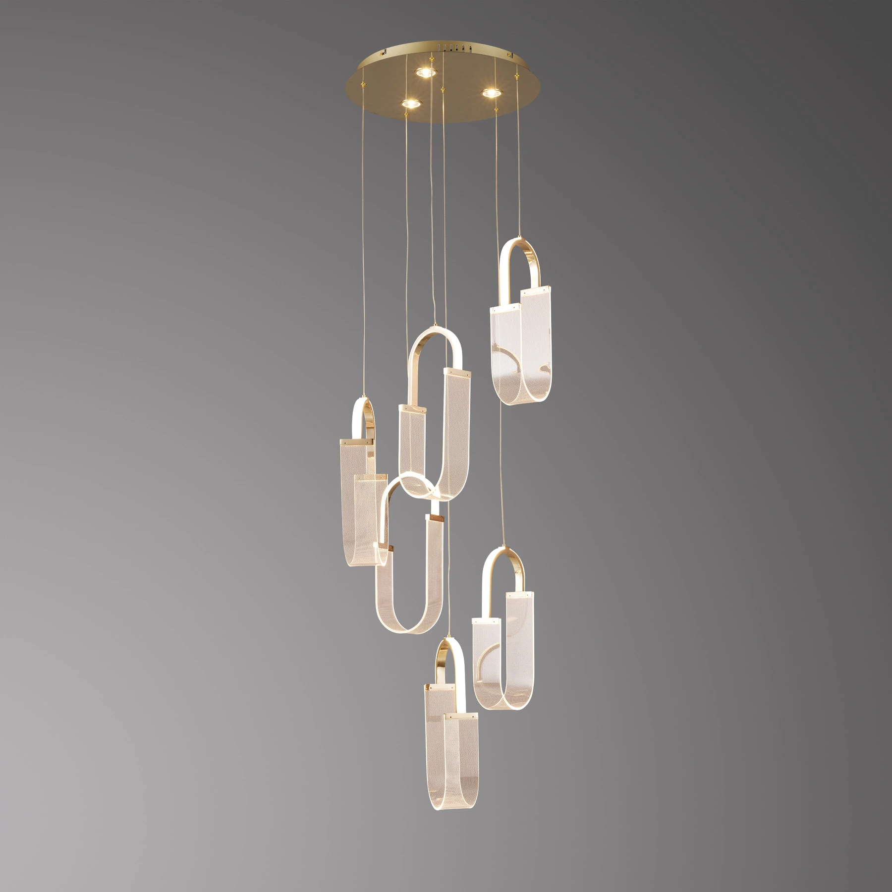 Люстра 2301/6P F-gold