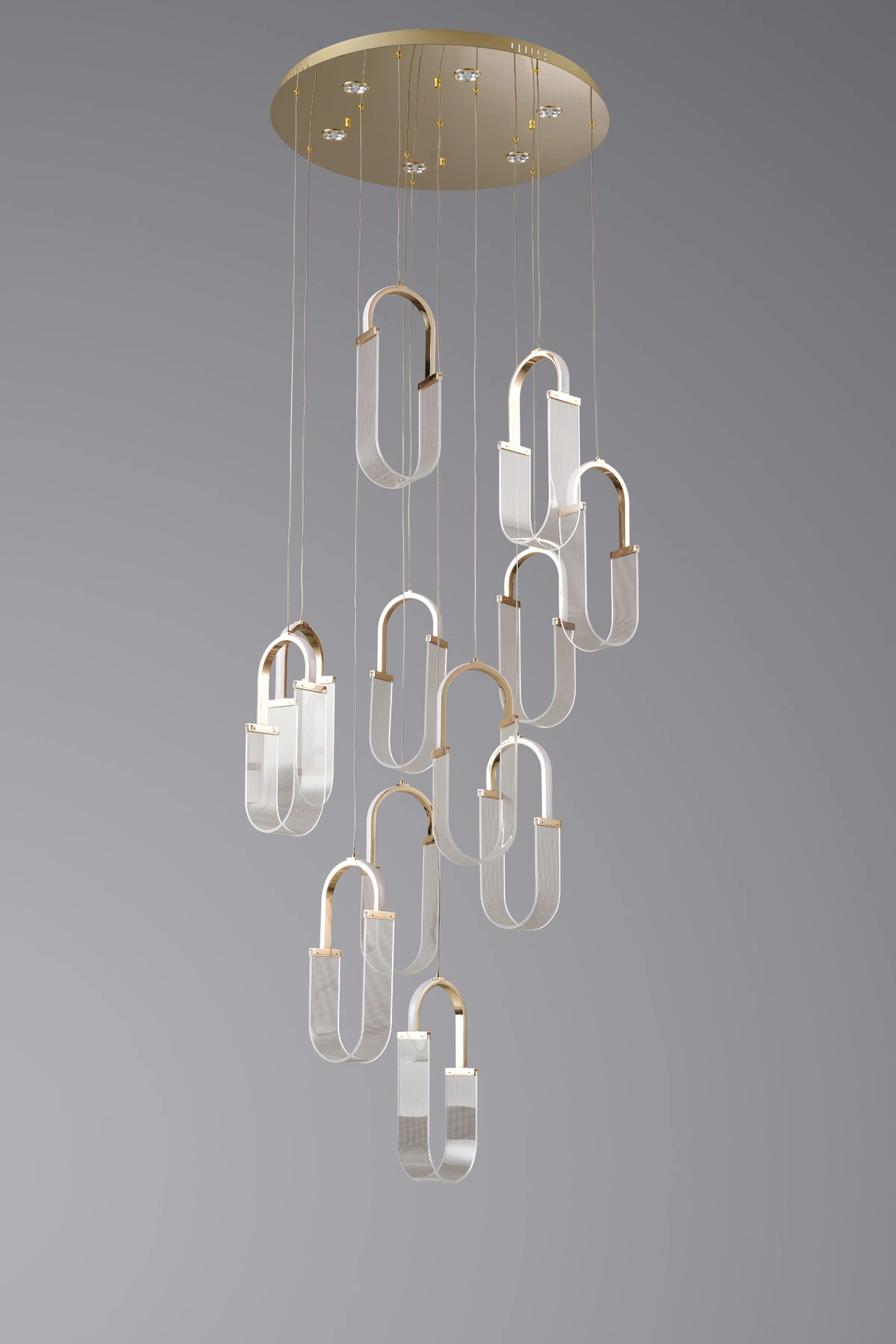 Chandelier 2301/12P F-gold. Photo 2