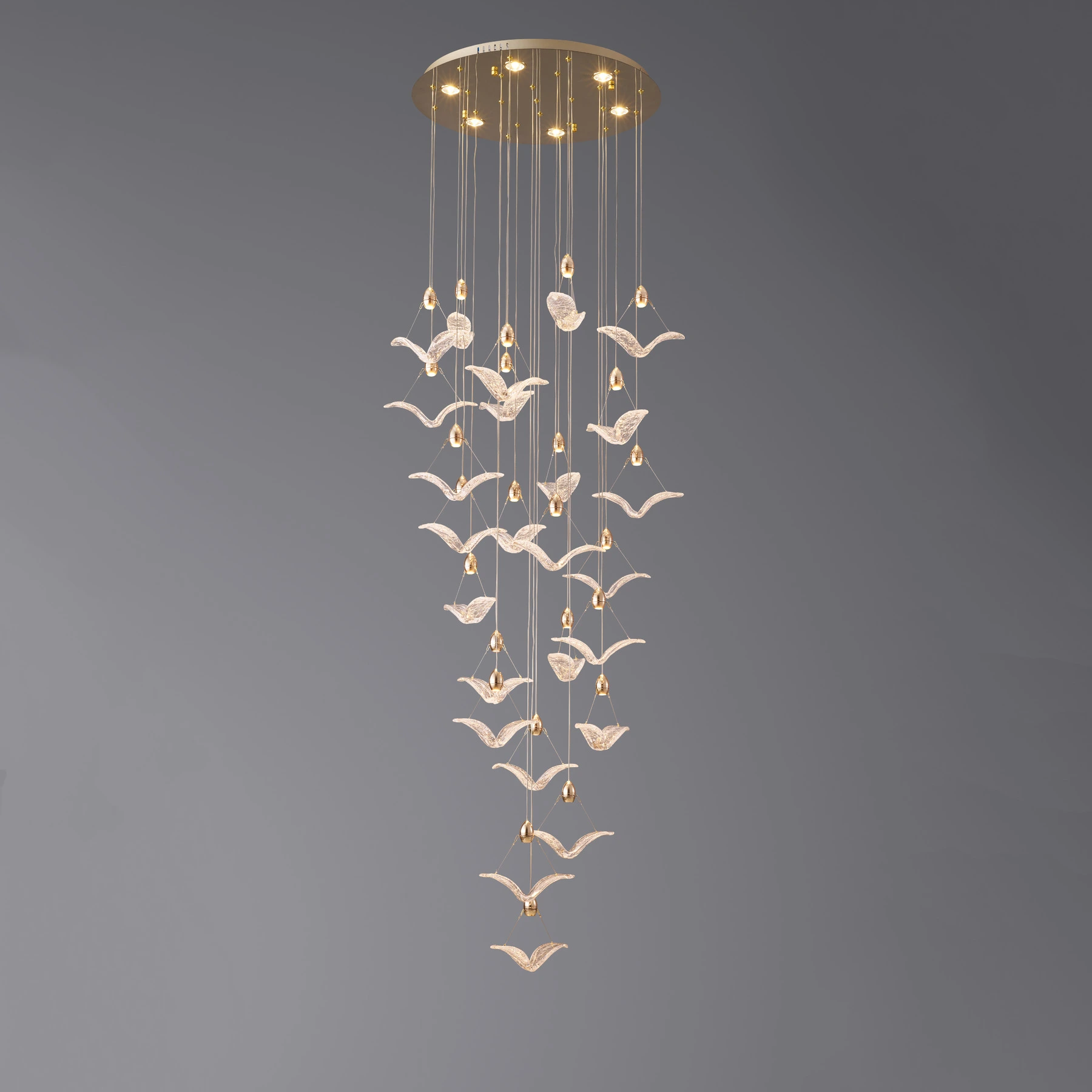 Chandelier 8124/D800*H4500  F-gold