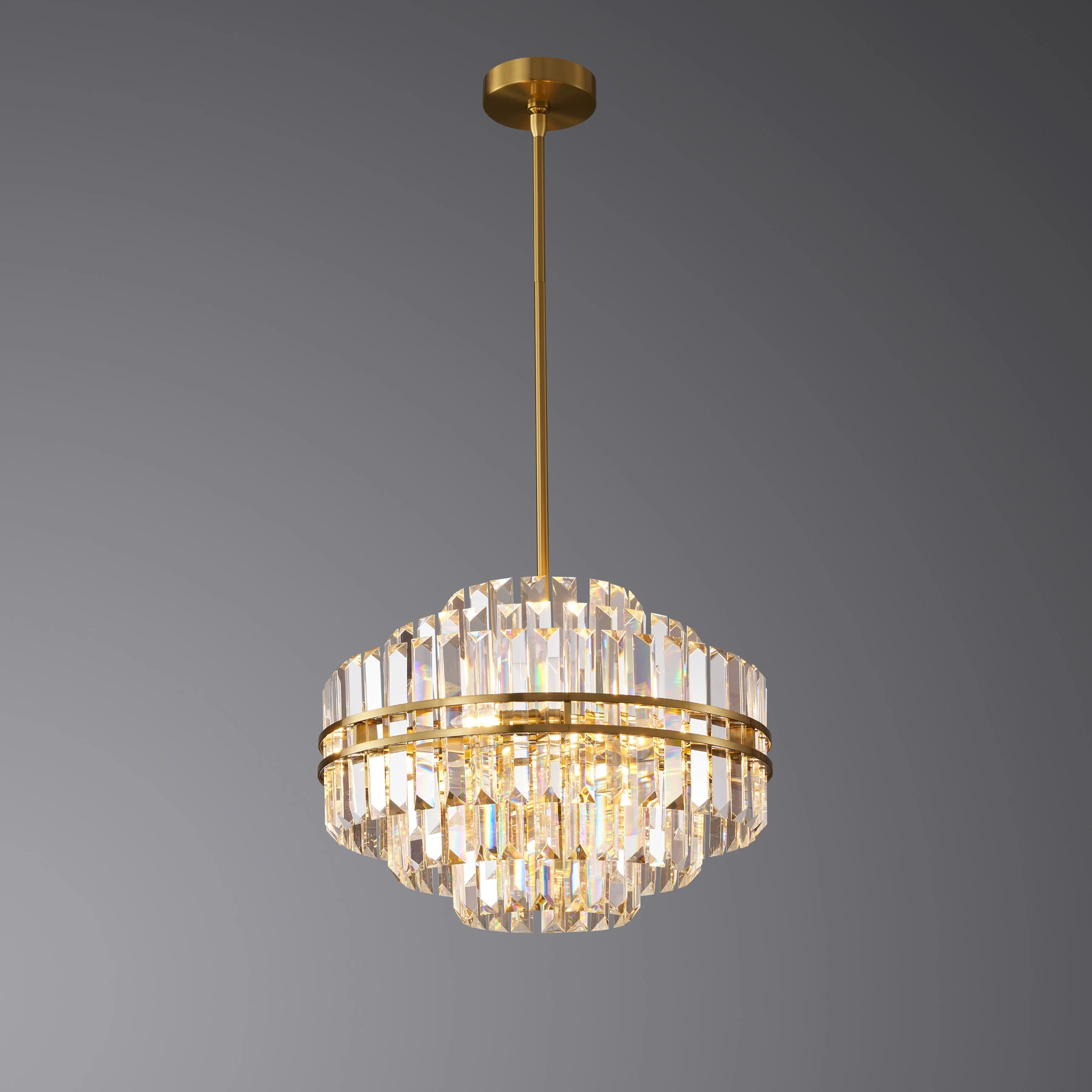 Люстра 5550/D550 Brushed brass